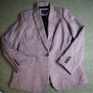 J. Crew Lavender Herringbone Blazer Size 6
